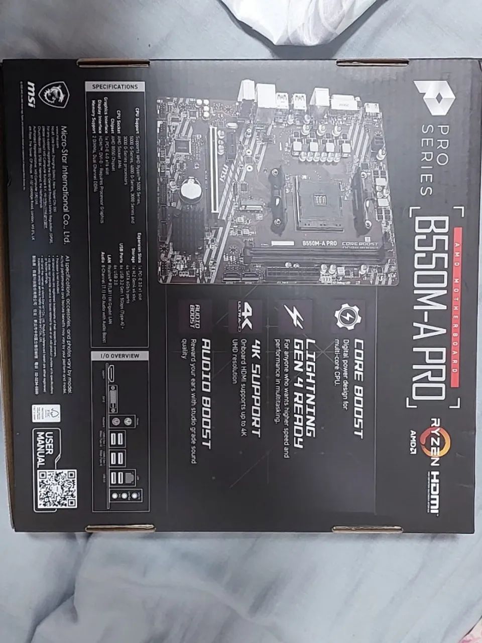 MSI B550M-A PRO AM4 DDR4 B550 NOVA, SEM USO - Foto 4
