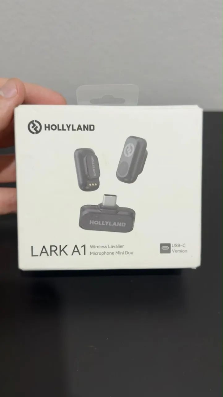 ? MICROFONE PROFISSIONAL HOLLYLAND LARK A1 - USB-C 