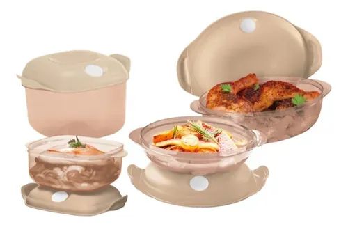 Tupperware Kit Crystal Pop Bege