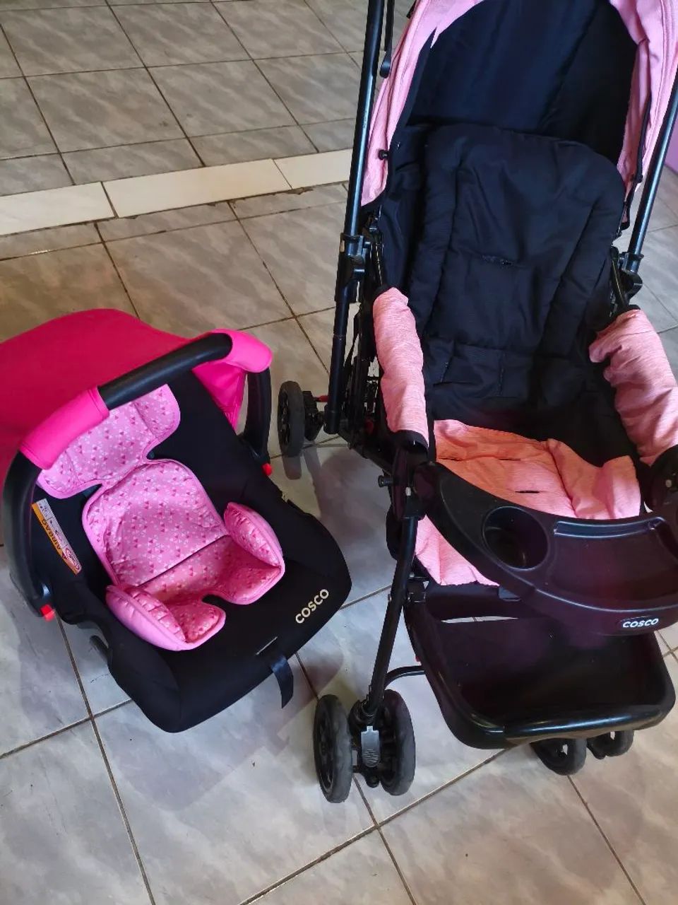 Carrinho de bebê e bebe conforto  - Foto 5