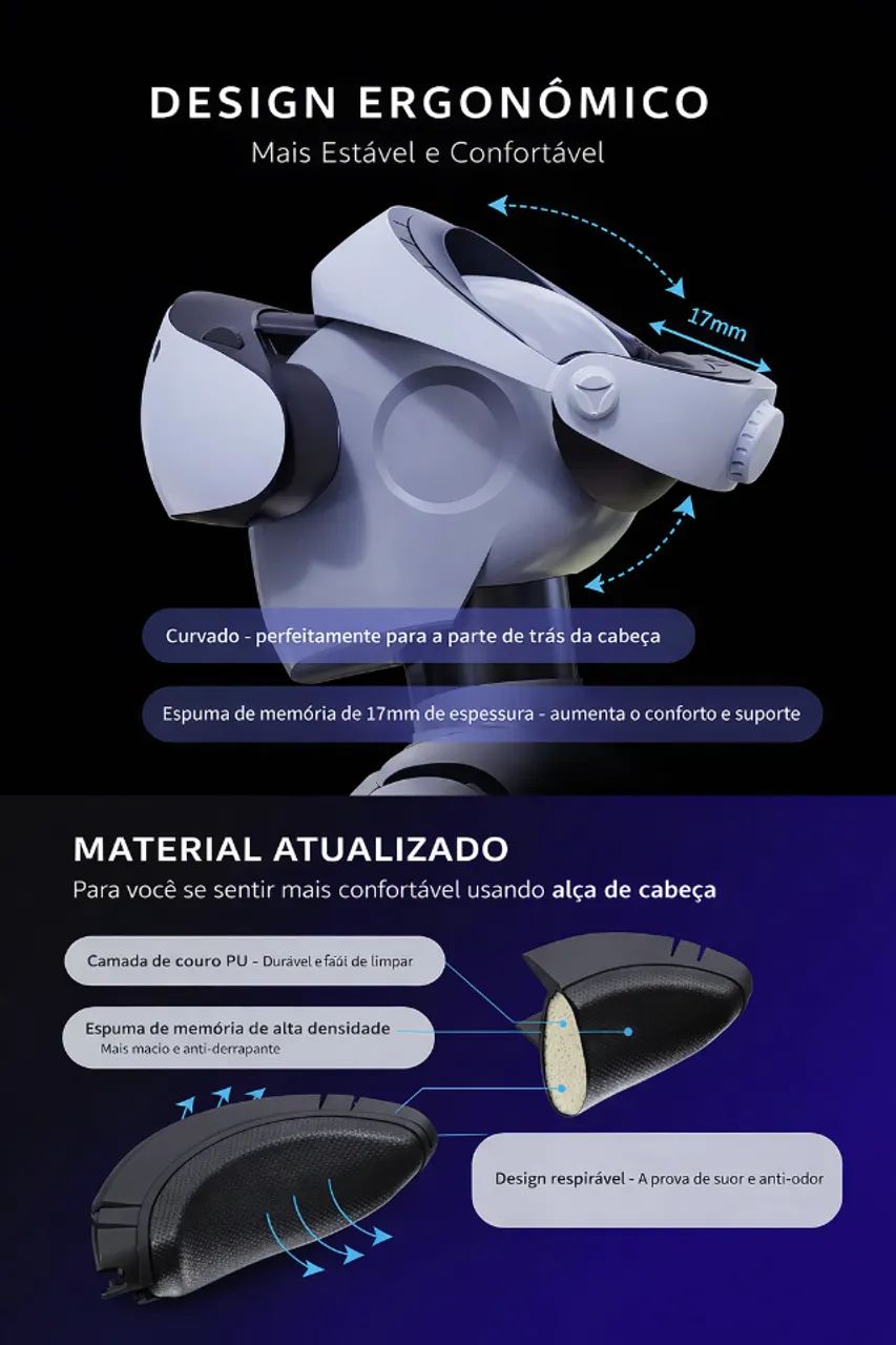 Almofada de cabeça PSVR2  - Foto 3