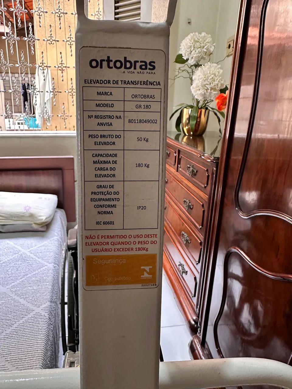 GUINCHO PARA MOBILIDADE DE ACAMADOS  - Foto 4