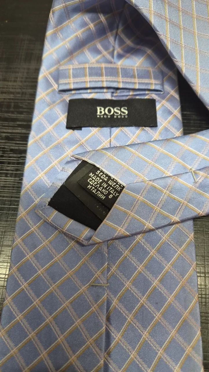 Gravata xadrez Hugo Boss  - Foto 2