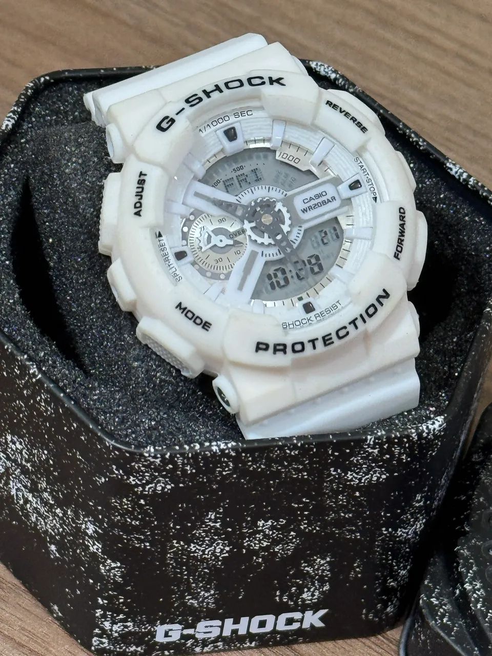 Casio Gshock branco g110 relógio militar  - Foto 4
