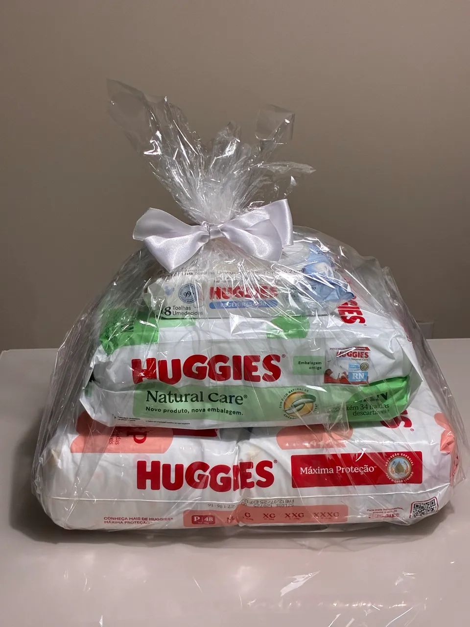 Kit Fraldas Huggies Premium para Chá de Bebê