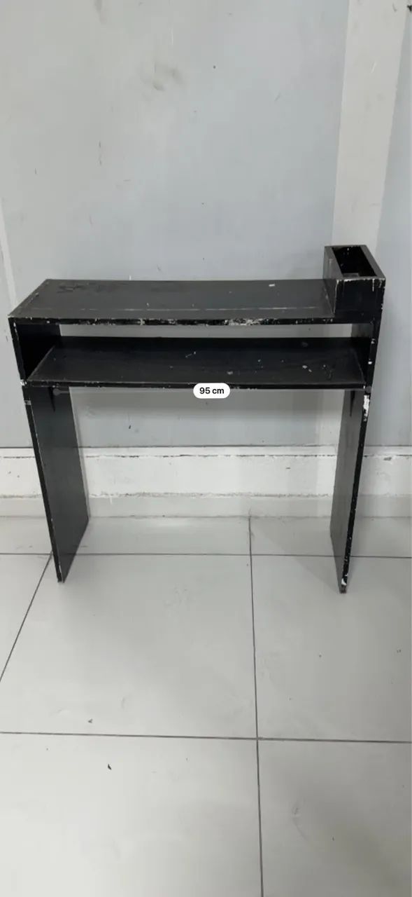 Balcão com marcas de uso 