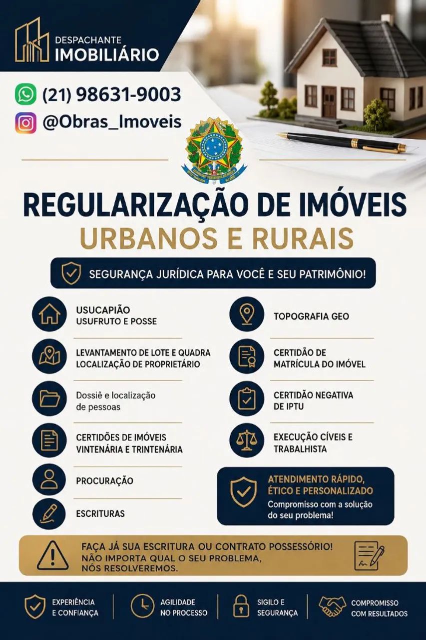 Regularização de imóveis e obras 