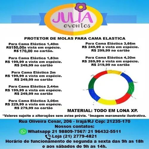 Protetor de molas para cama elástica a partir de R$150,00 a vista - Foto 2