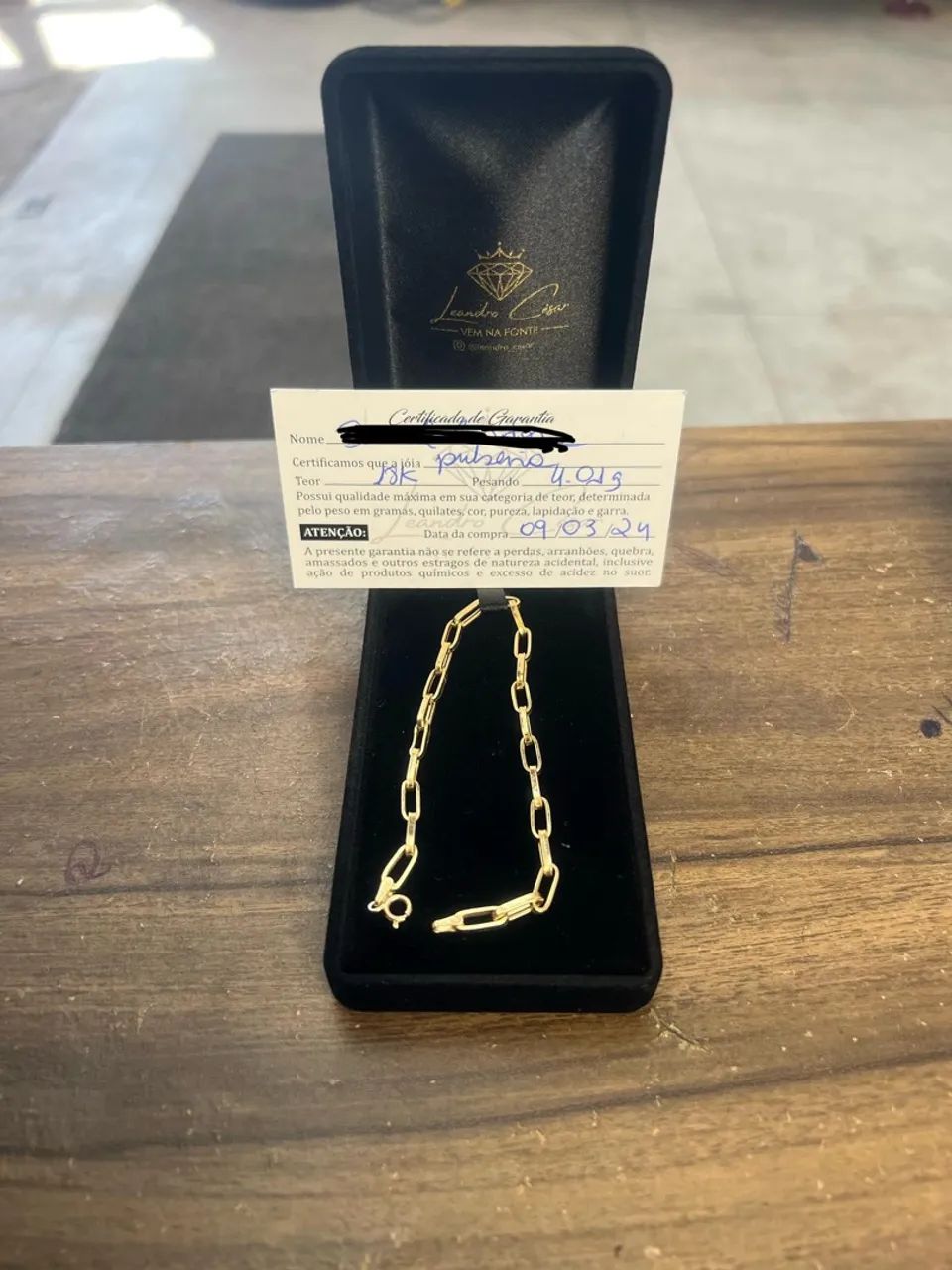 Pulseira de ouro 18