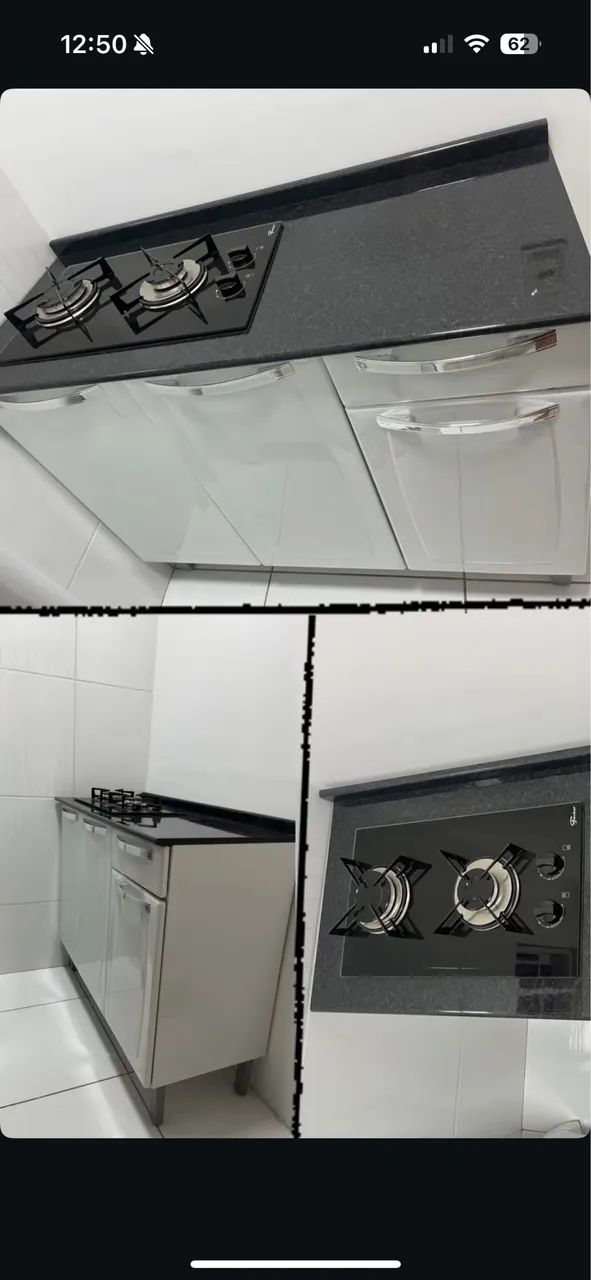 Fogão Cooktop completo. 