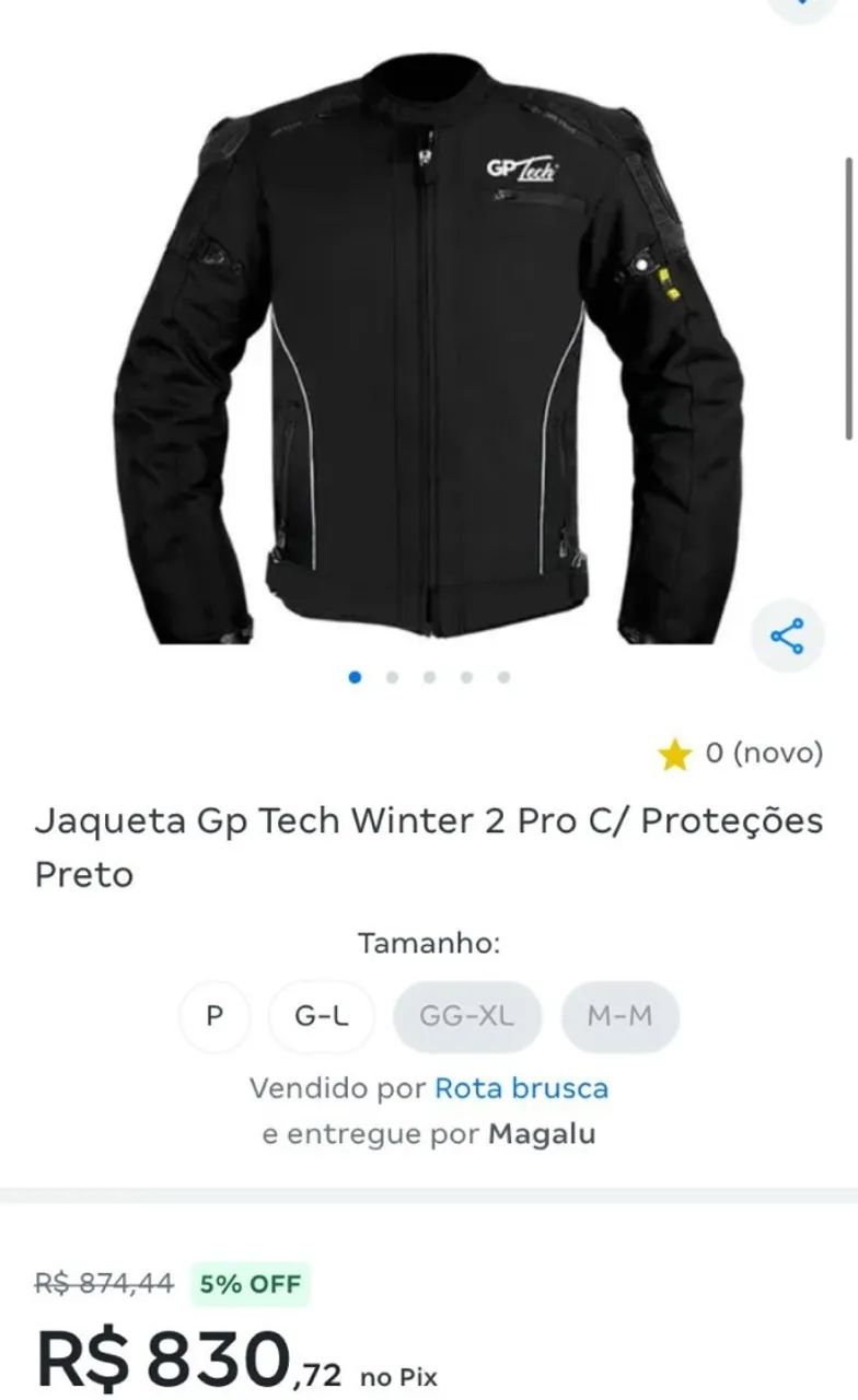 Jaqueta Moto GP Tech Winter 2 Pro com Proteções - Excelente Estado - Foto 5