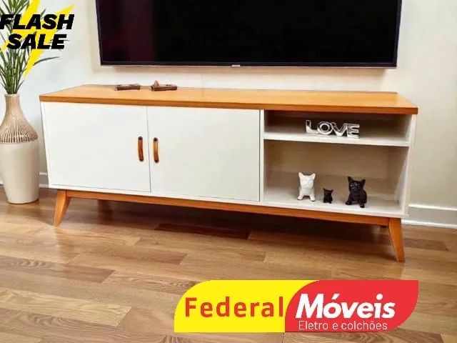 Rack tv de até 65" OFF WHITE CAMPEÃO EM VENDAS