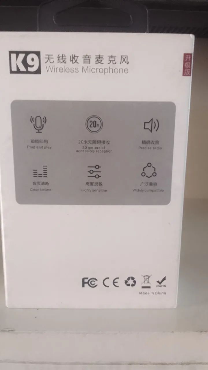 microfone sem fio K9 para celular tipo c ou iphone - Foto 4