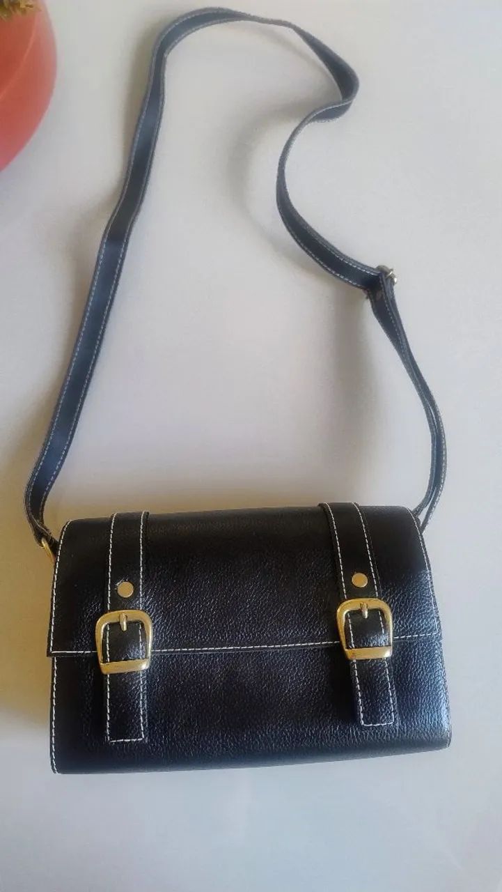 Bolsa POCKET em Couro e Madeira. - Foto 2