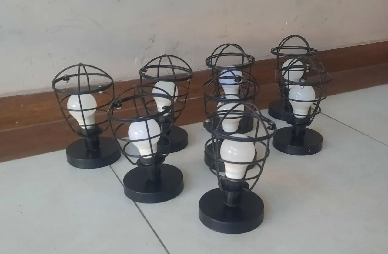 Luminárias estilo industrial lote com 8