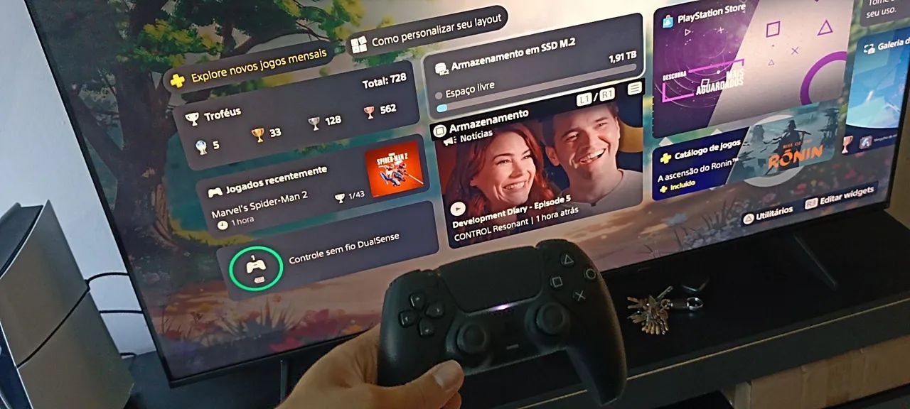 Controle Ps5 Preto (com garantia)
