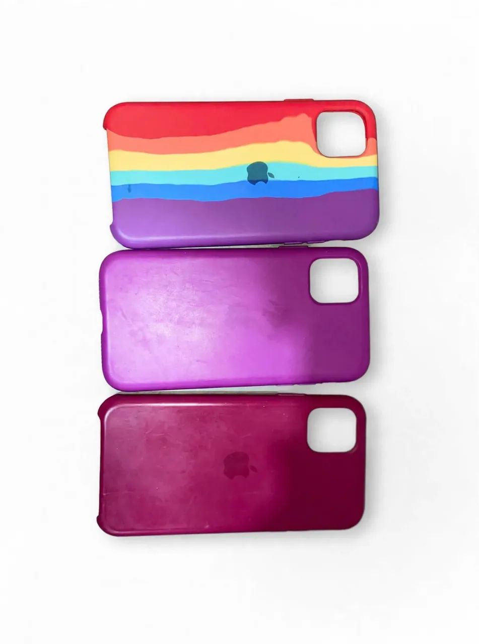 3 Capinhas iPhone 11 e XR  - Silicone - Foto 2