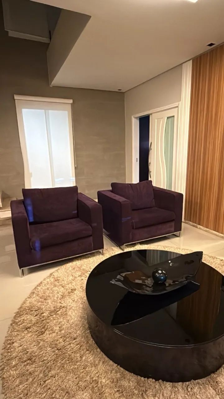 2 poltronas contemporanea de bracos retos com base metalica  - Foto 3