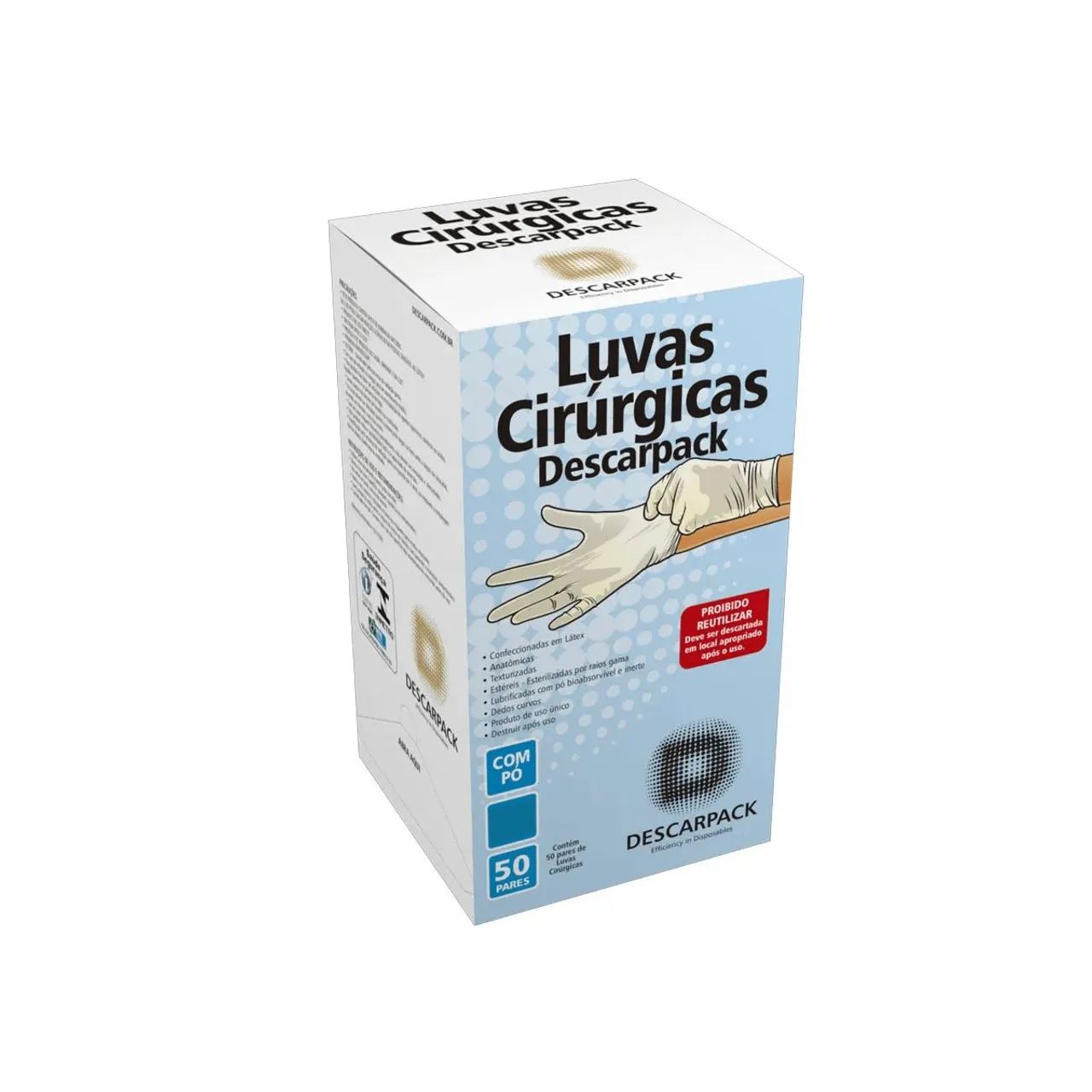 Luva cirúrgica estéril 