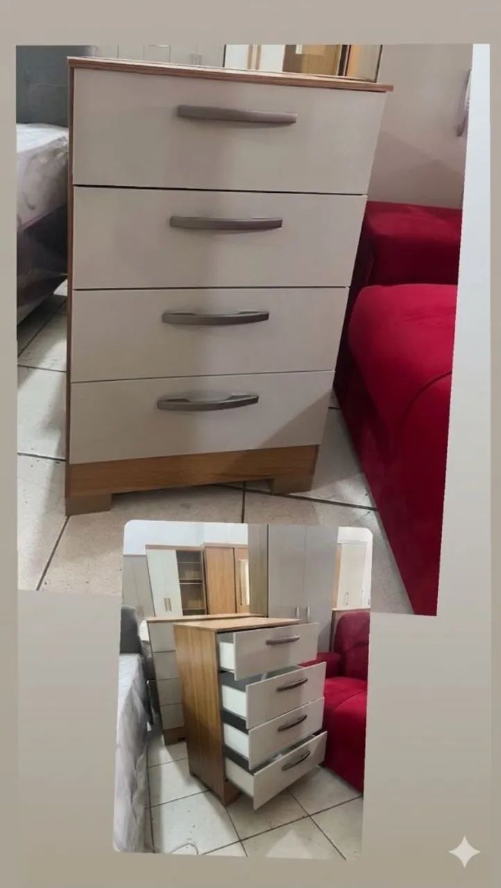 Mega Oferta do Dia!!Cômoda 4 Gavetas!!