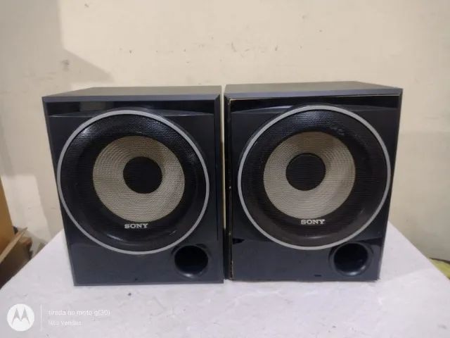Par de caixas subWoofer Sony SS-WP7500 10 polegadas, 200w cada, 6ohms