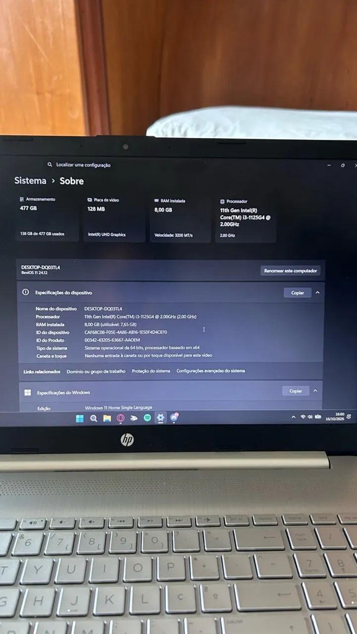 Notebook HP CORE i3-1125G4 - Foto 3