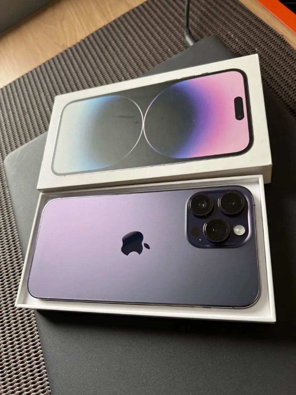 iPhone 14 Pro Max 128GB Roxo e-sim (Bateria 93% + Caixa+Cabo). - Foto 5