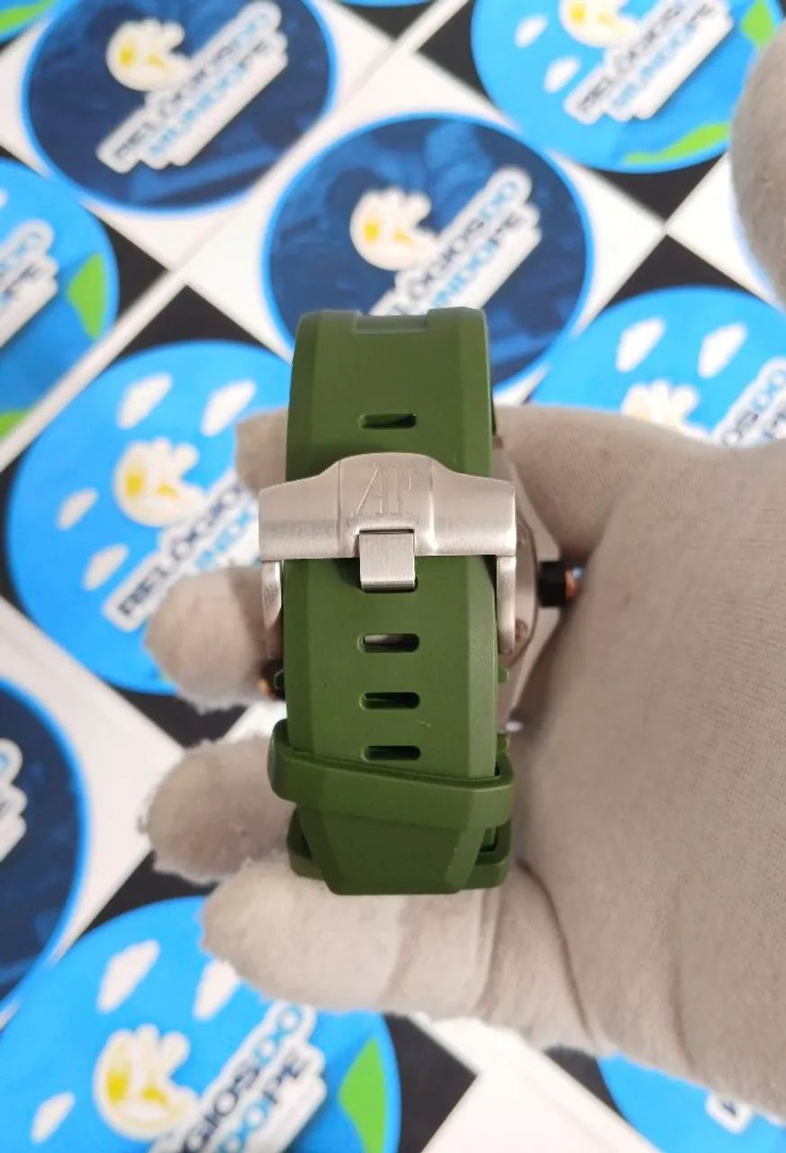 RELÓGIO ROYAL OAK OFFSHORE GREEN AUTOMÁTICO  - Foto 5