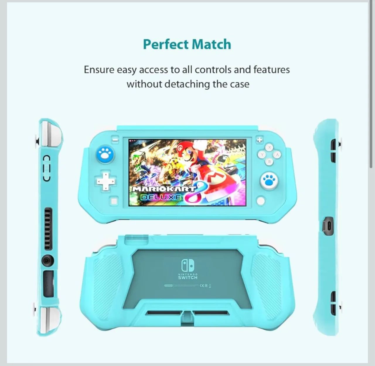 Capa dupla Blindada 360° para Nintendo Switch Lite + Grip Ergonômico - Foto 2