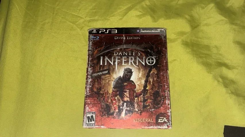 Dantes inferno ps3 com luva e manuais - Foto 3