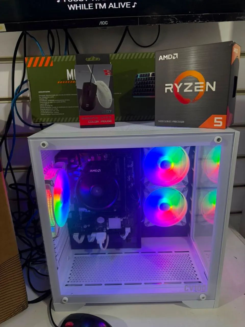 Pc Gamer RYZEN 5 COMPLETO Novo c/ Garantia  - Foto 4