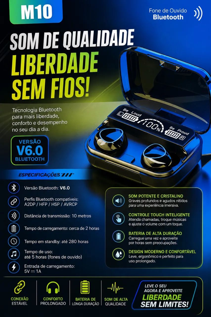 Fone Bluetooth 