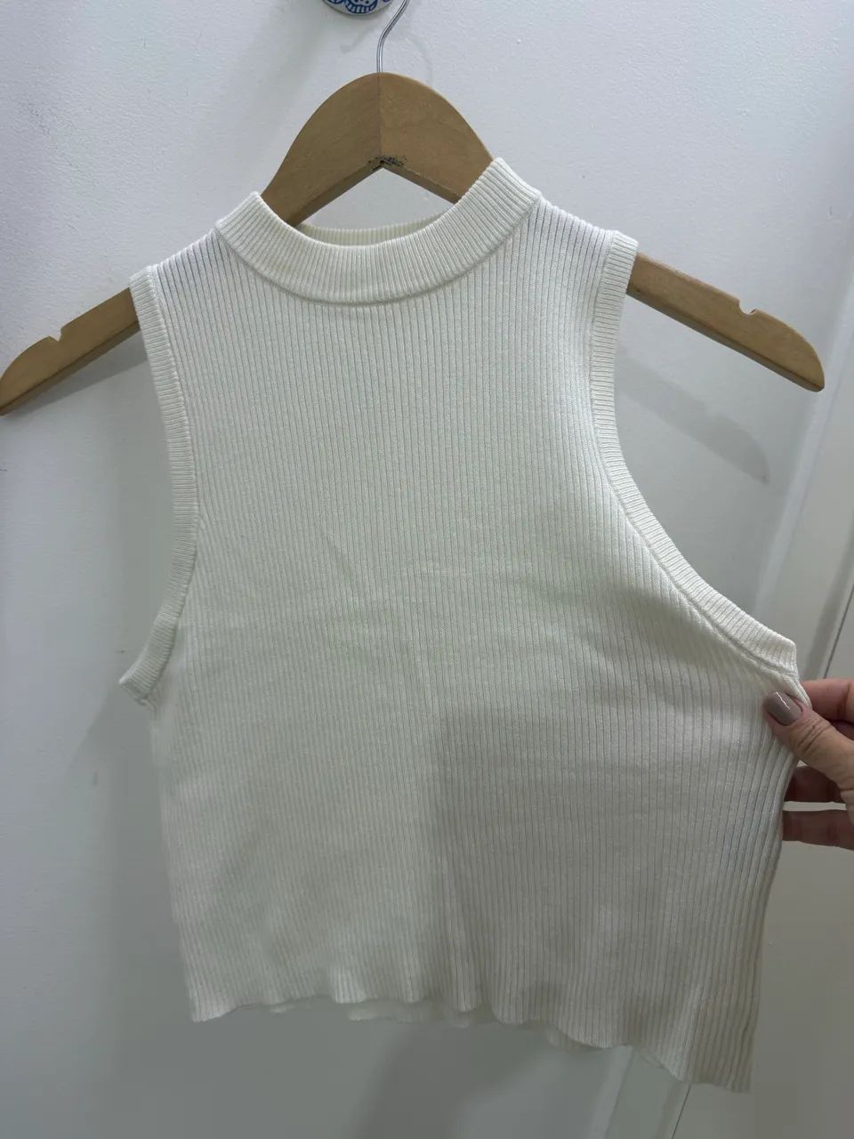 blusa em tricô off white  - Foto 3