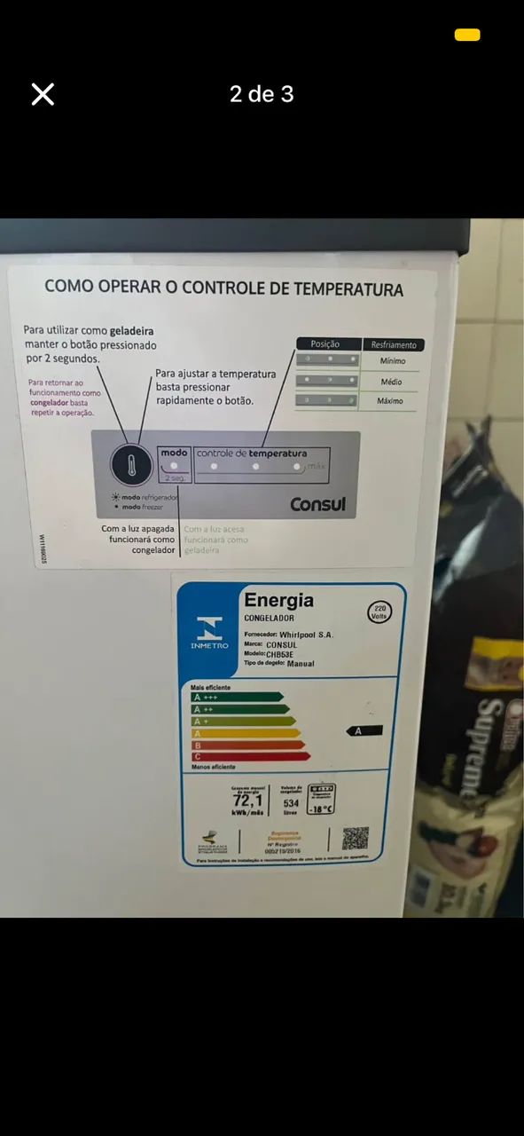 Freezer 534L consul - Foto 2