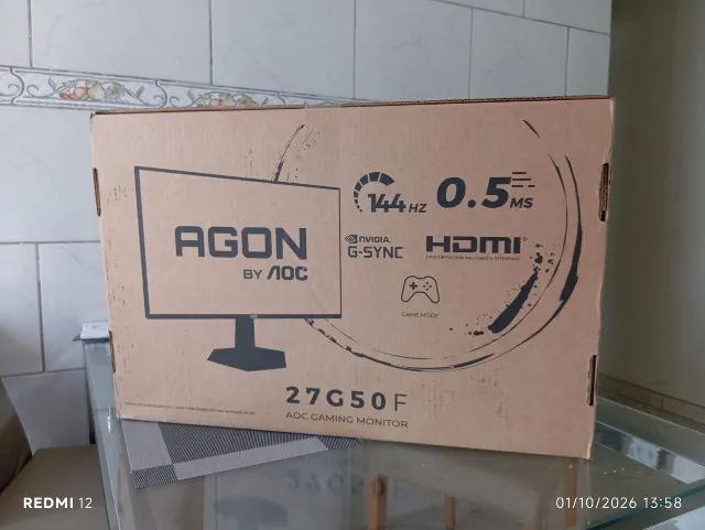 Monitor AOC 27 Polegadas FHD IPS 144Hz 0,5ms - (LACRADO COM NOTA FISCAL)