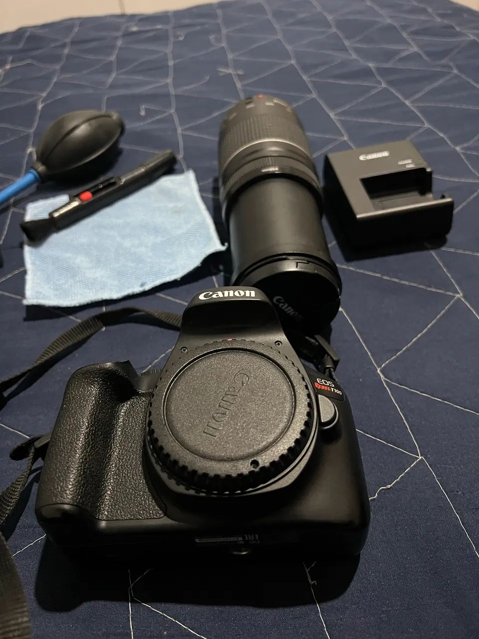 VENDO CÂMERA t100 e lente 75-300! Precisa apenas de limpeza 2,500 - Foto 2