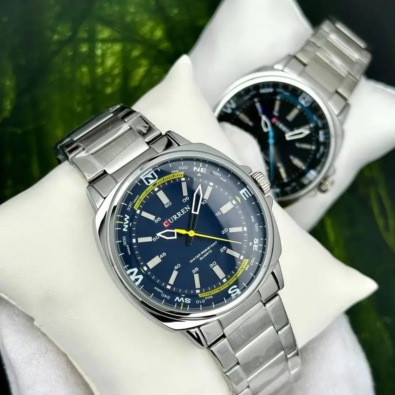 Relógio masculino curren aço inox 