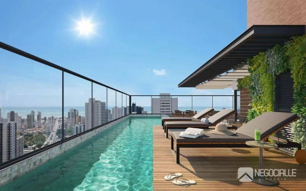 Flats e apartamentos 1 e 2 quartos vista pro mar e lazer completo - Foto 4