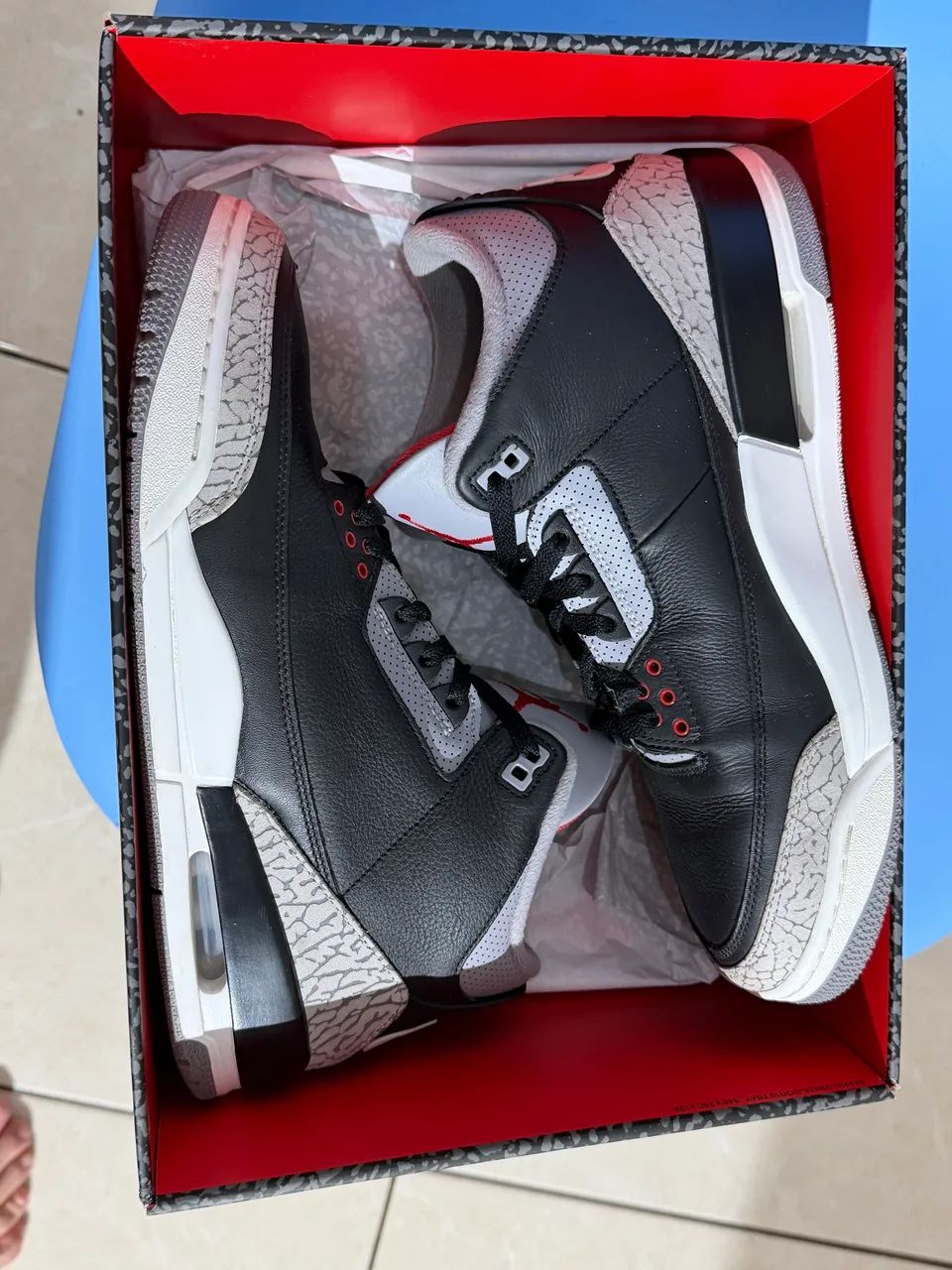 Air Jordan 3 Black Cement  - Foto 4