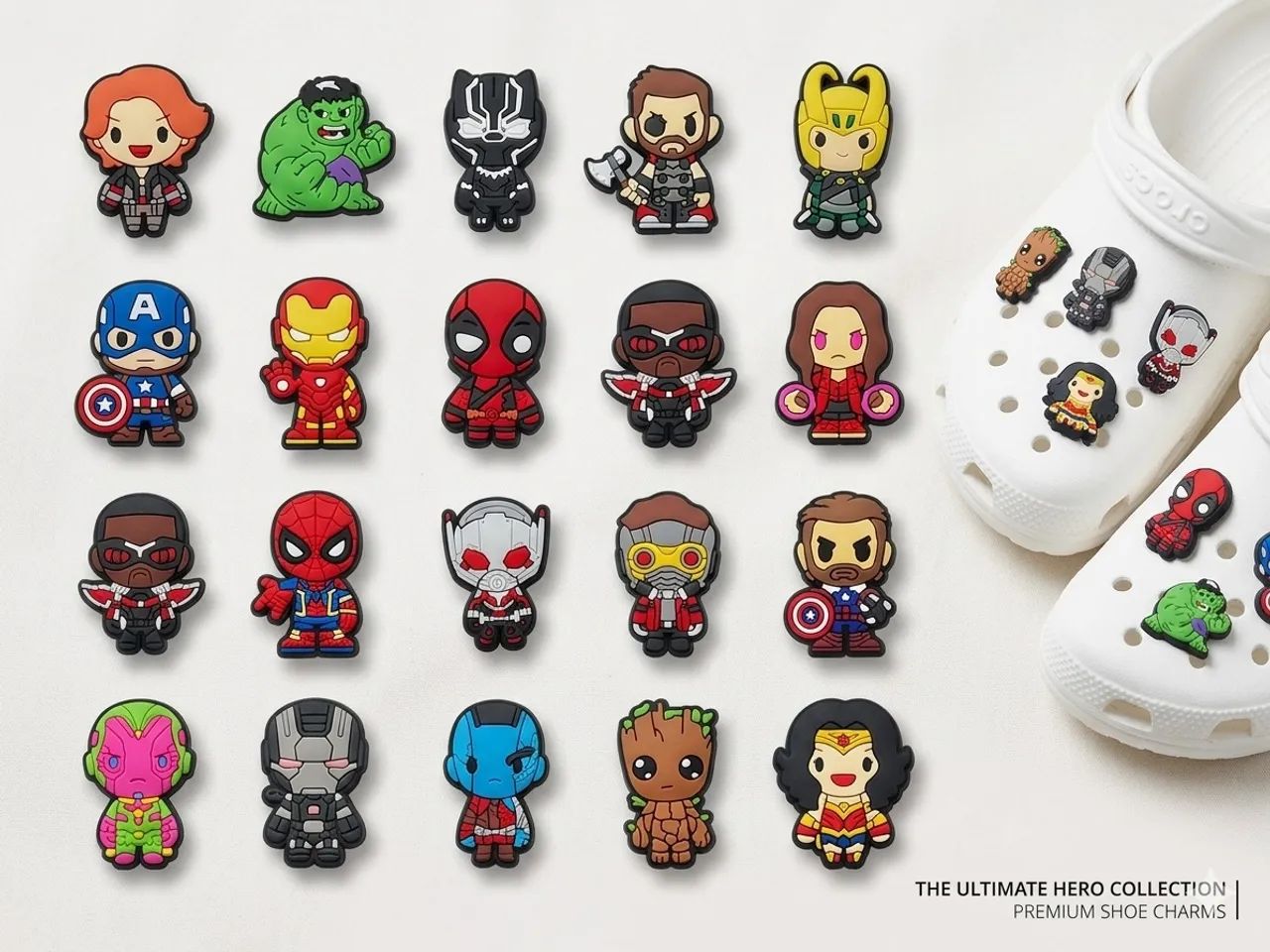 Pin super heróis Marvel para CROCS - Foto 5