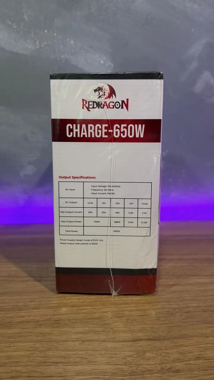 Fonte Redragon 650W 80 Plus Bronze - Foto 2