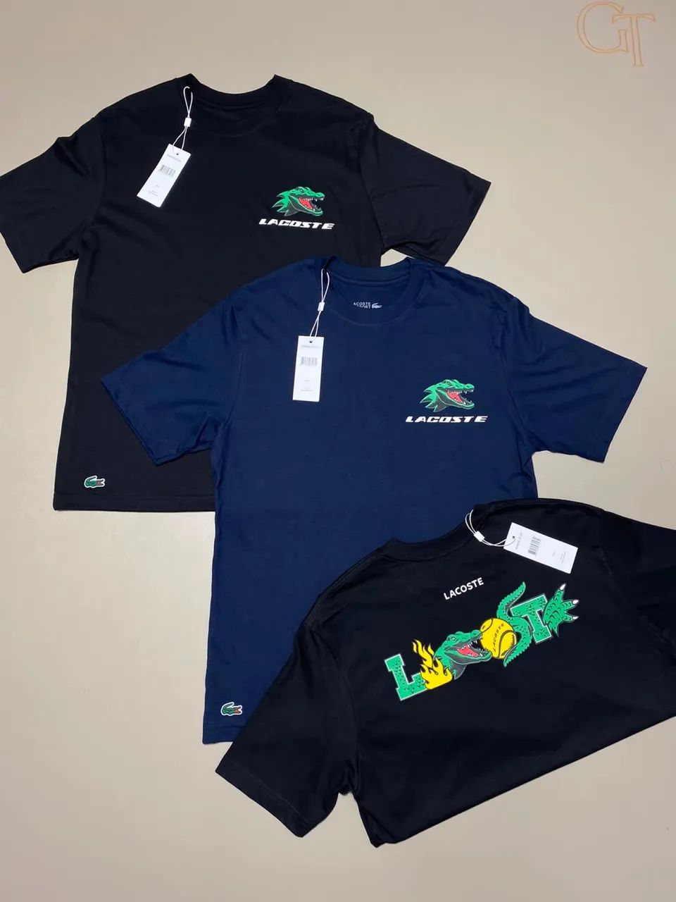 Camiseta Lac Preta/ Verde - Foto 2