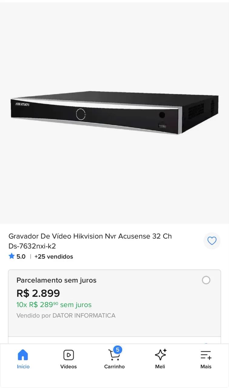 Nvr é Hikvision DS-7632 nx 6 tb - Foto 4