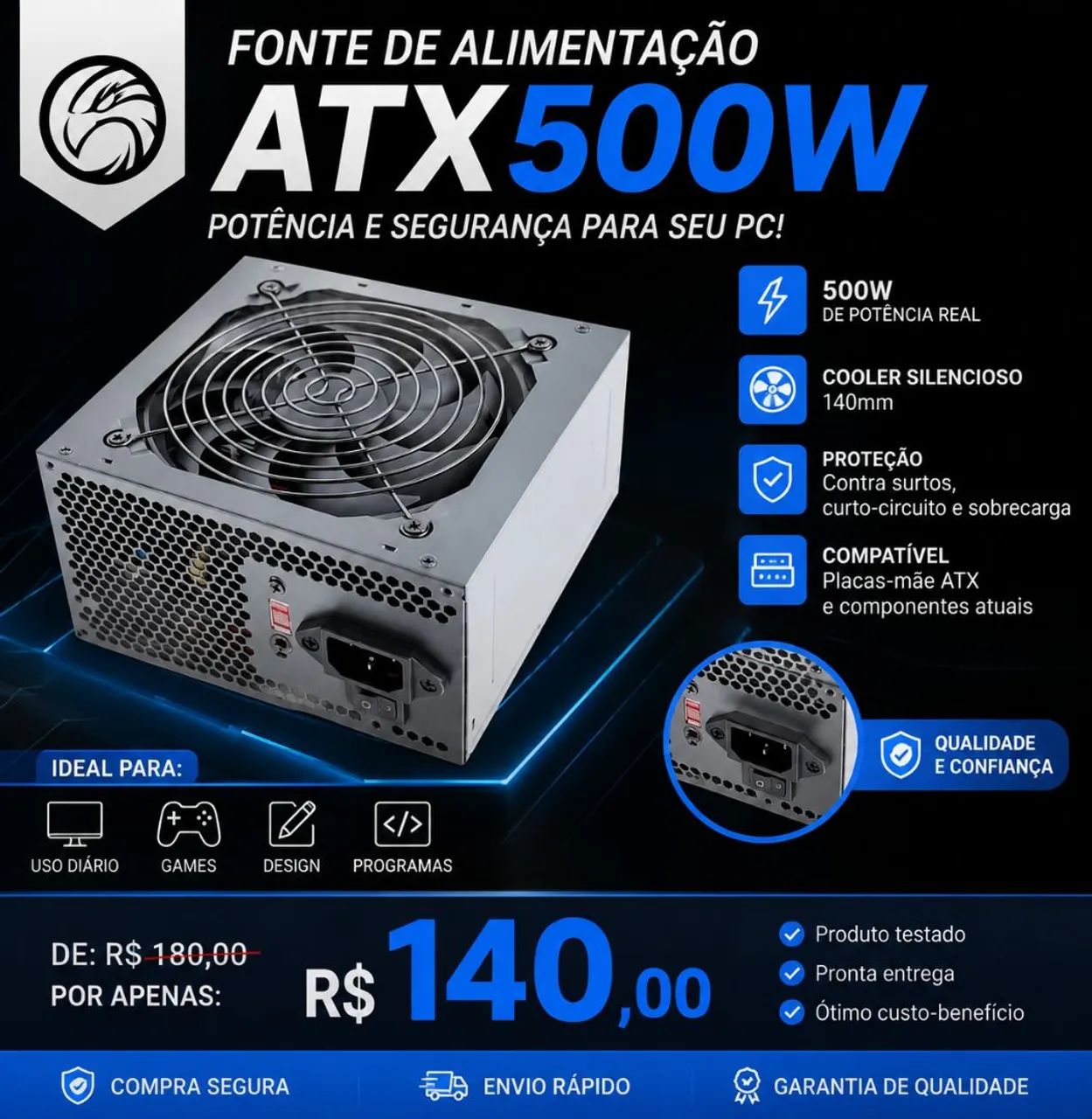Fonte 500w