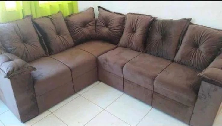 QUEIMA DE ESTOQUE SOFÁ DE CANTO ALMOFADÃO PAGAMENTO NA ENTREGA  - Foto 4