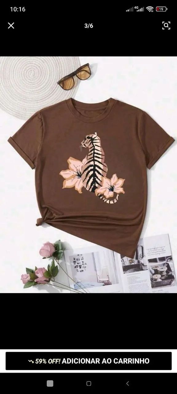 Blusa feminina de algodão  - Foto 4