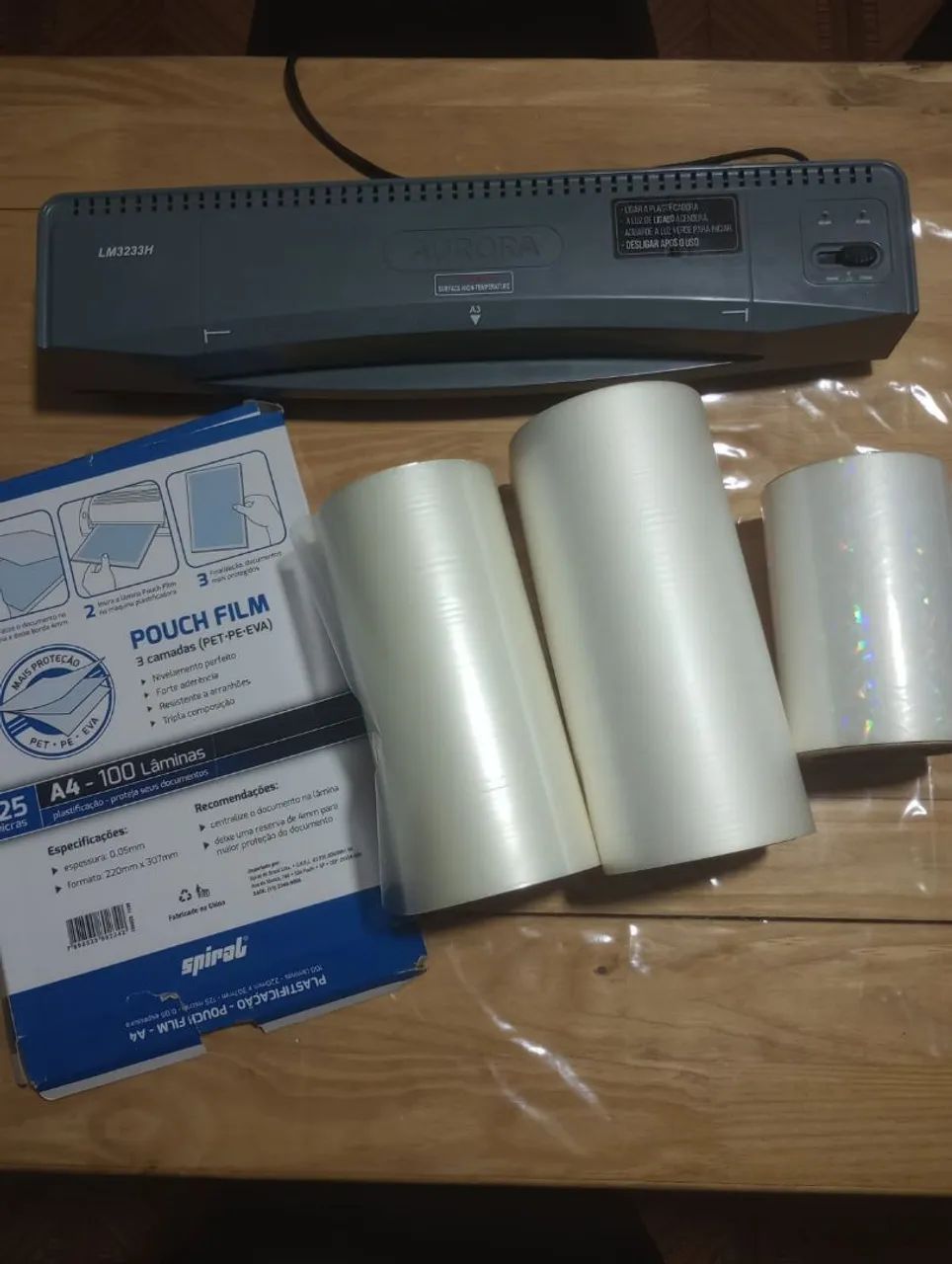 Plastificadora e laminadora aurora semi nova