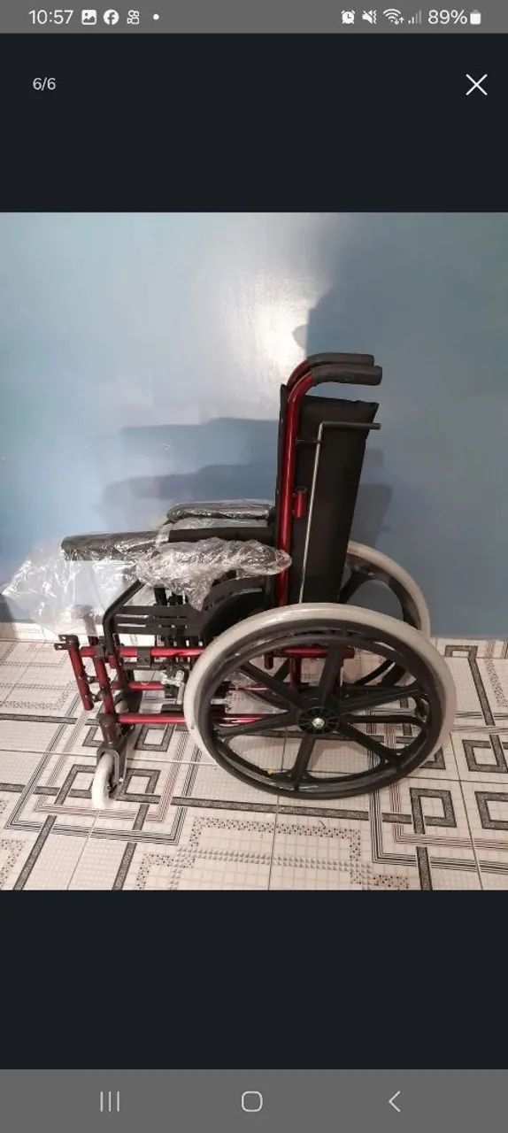 Cadeira de roda para paraplégico  - Foto 4