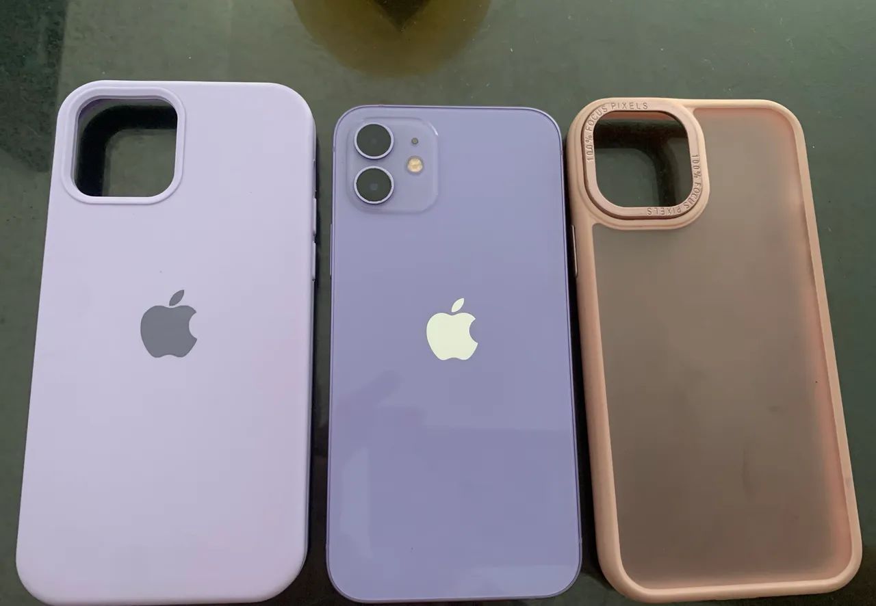 iPhone 12 64G Lilás com Nota fiscal - Foto 3