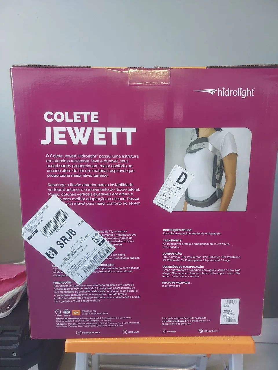 Colete Cervical Jewett TAM G - Foto 4
